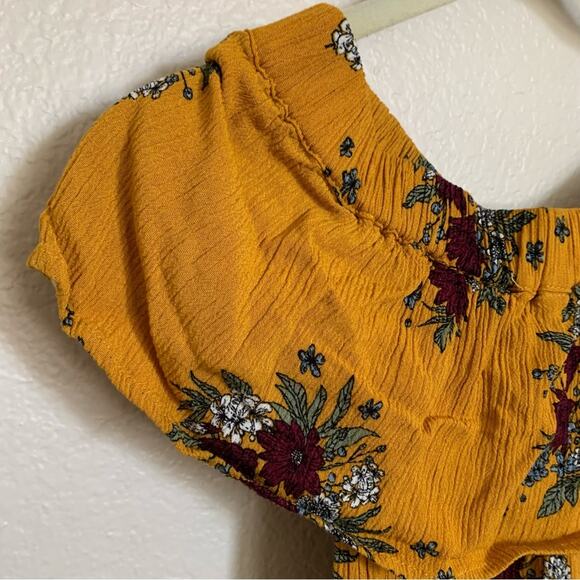 Sadie & Sage | Brinn Baja Floral Off The Shoulder Dress Size S Boho Festival - Picture 13 of 15